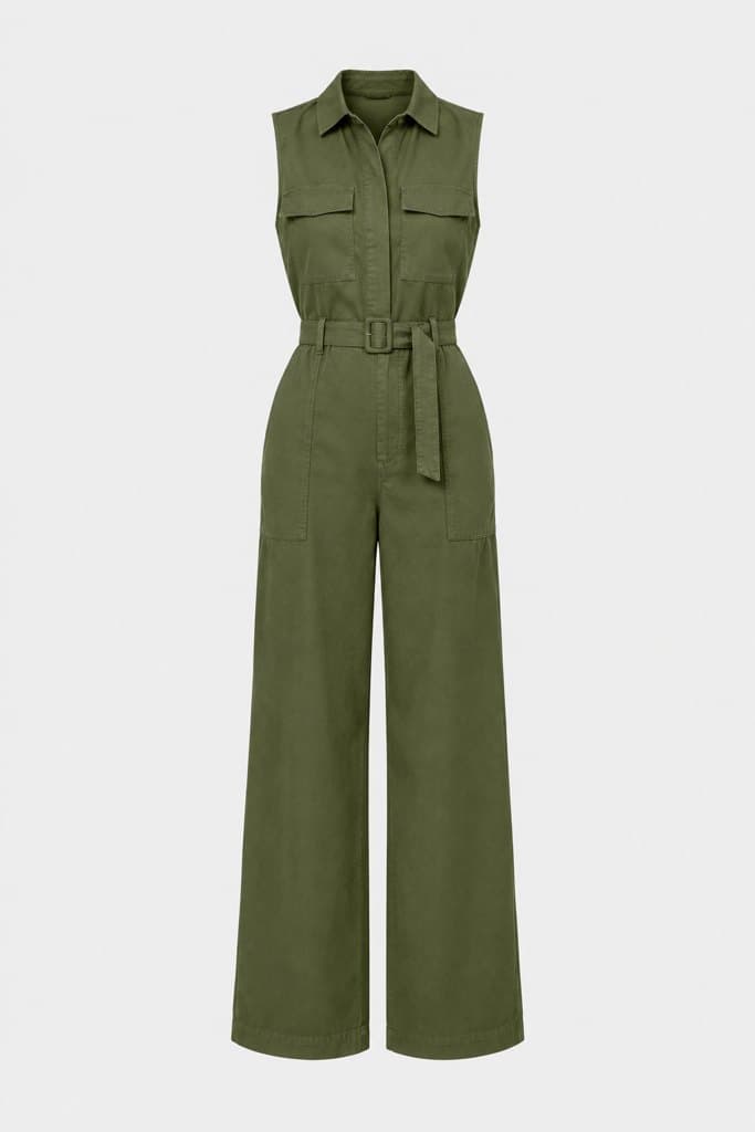Utility Jumpsuit in Olive