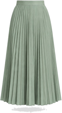 Pleated midi skirt